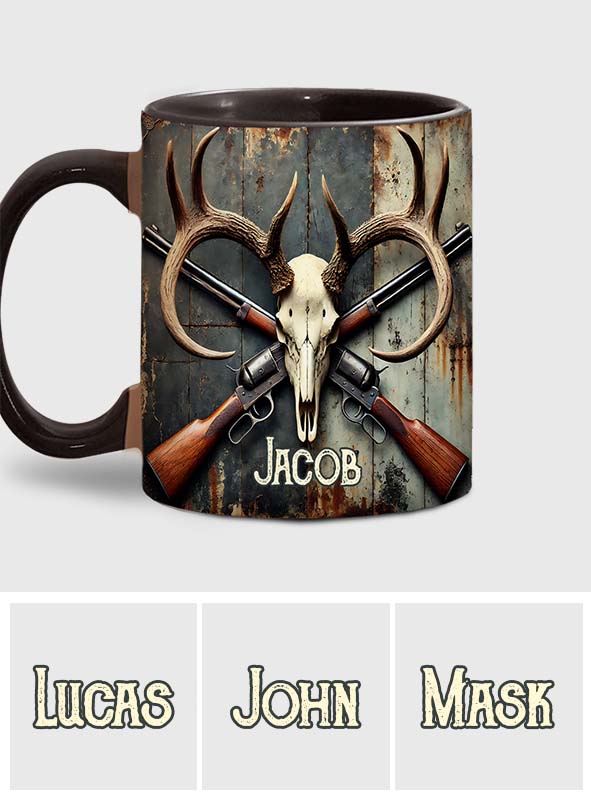 Liebe zur Jagd – Personalisierte Tasse mit Jagdmotiv