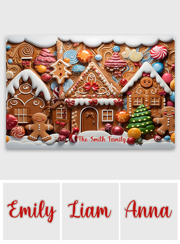 Zuhause ist es am schönsten – personalisierte Familien-Fußmatte