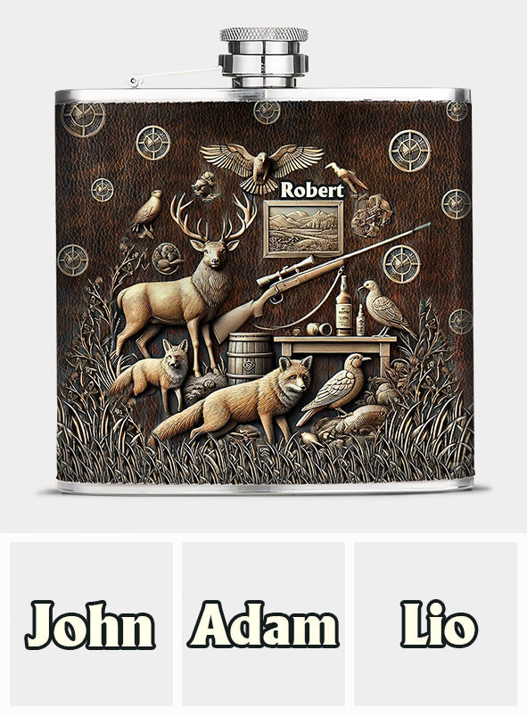 Best Hunter Ever - Personalized Hunting Hip Flask