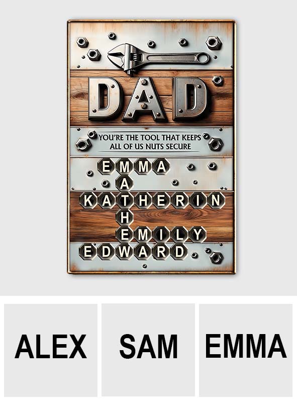 You Are The Tool - Personalized Father Cut Metal Sign