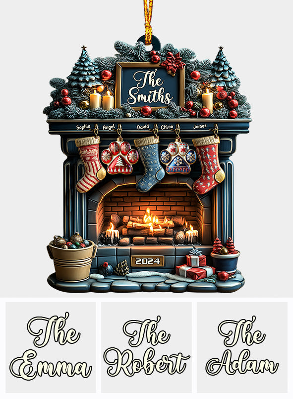 Frohe Weihnachten 2024 – Personalisierter Familienschmuck