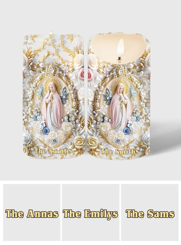 Gläubiger – Personalisierte christliche flammenlose Kerze