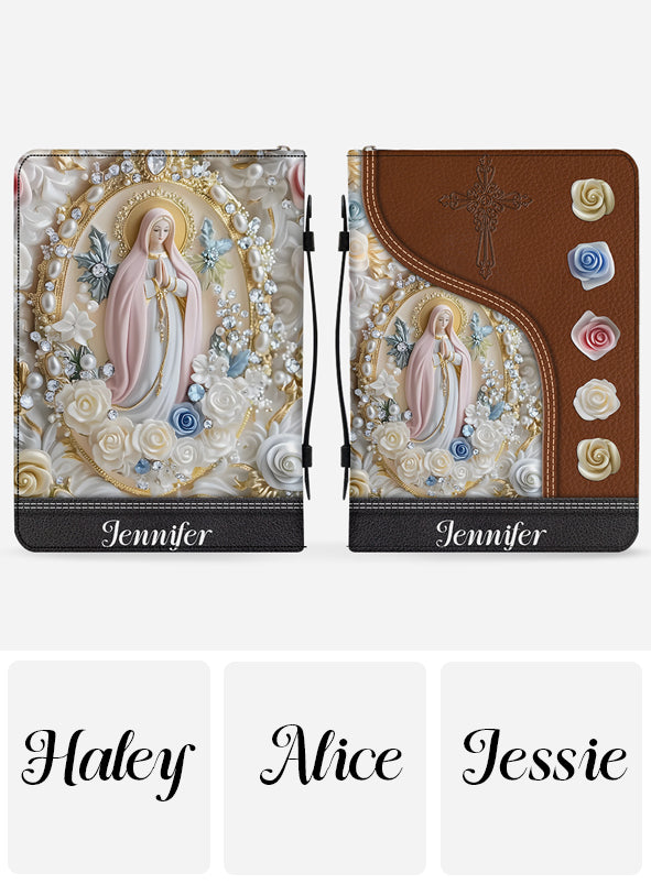 Personalisierte christliche Bibelhülle aus Leder für Gläubige