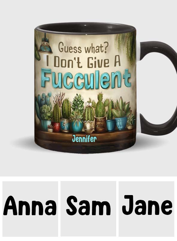 Guess What? - Personalized Gardening Accent Mug