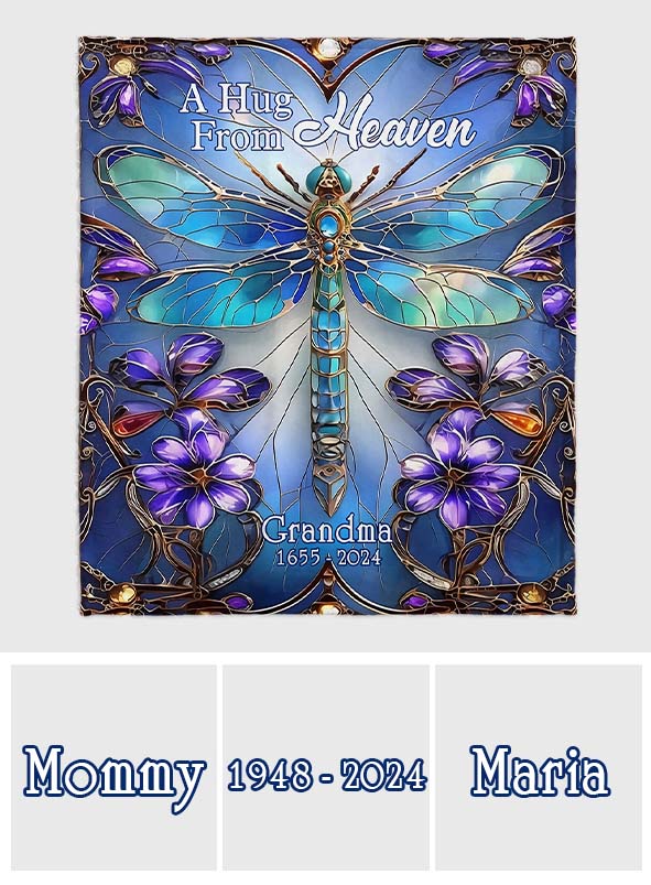 Eine Umarmung aus dem Himmel – Personalisierte Gedenkdecke