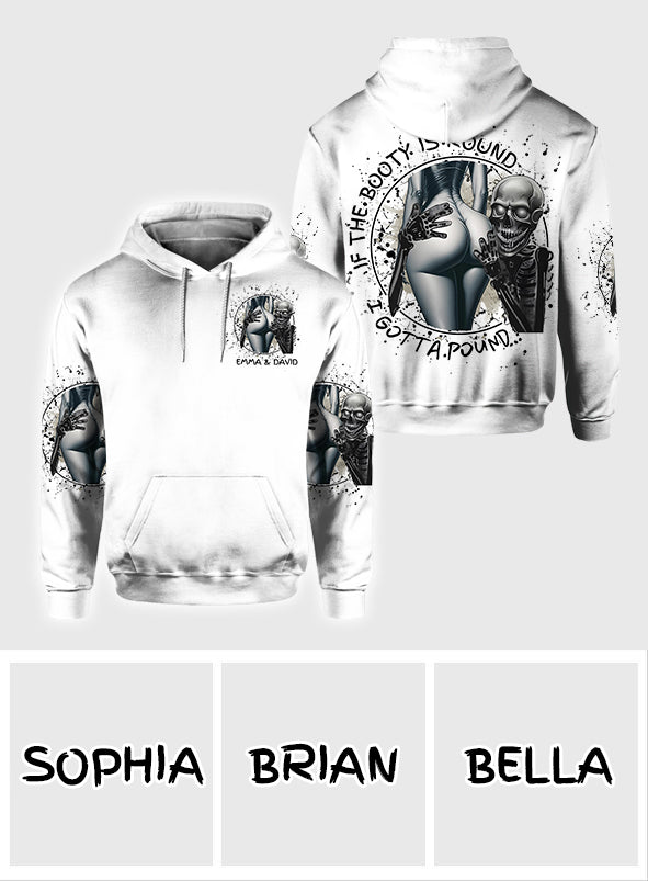 Wenn der Po rund ist, muss ich ihn ficken – personalisiertes Totenkopf-Shirt