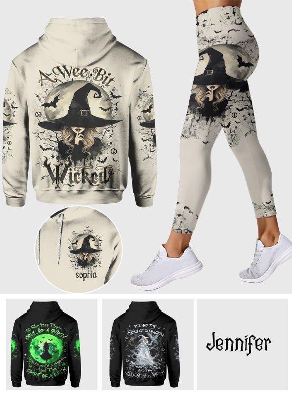 Seele einer Zigeunerin, Herz eines Hippies und Geist einer Hexe – personalisierter Hippie-Hoodie und Leggings