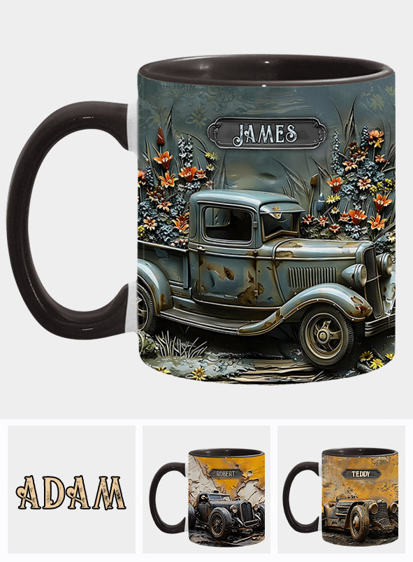 Klassisches Auto - Personalisierte Tasse mit Muscle-Car-Motiv