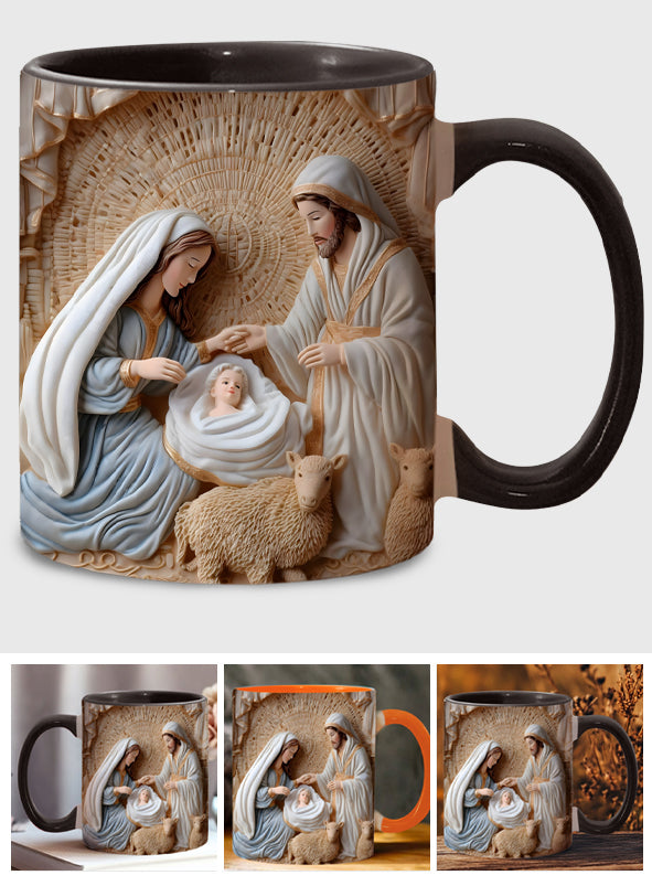 Nativity Scene - Personalized Christian Accent Mug