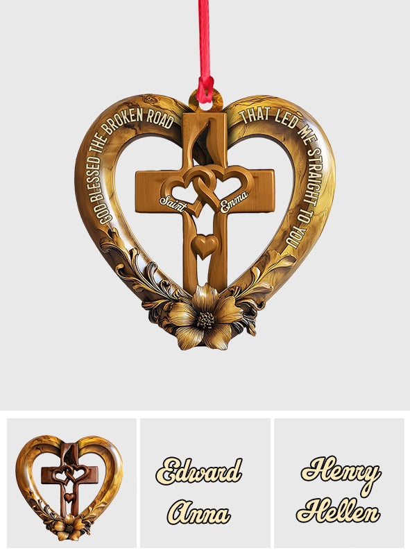 Gott segnete den zerbrochenen Weg – Personalisierter Paarschmuck