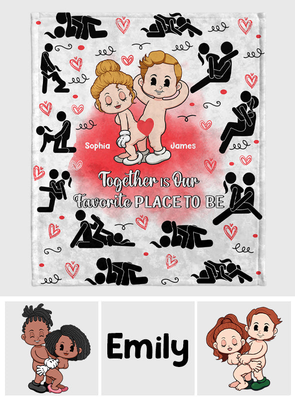 I Love You - Personalized Couple Blanket