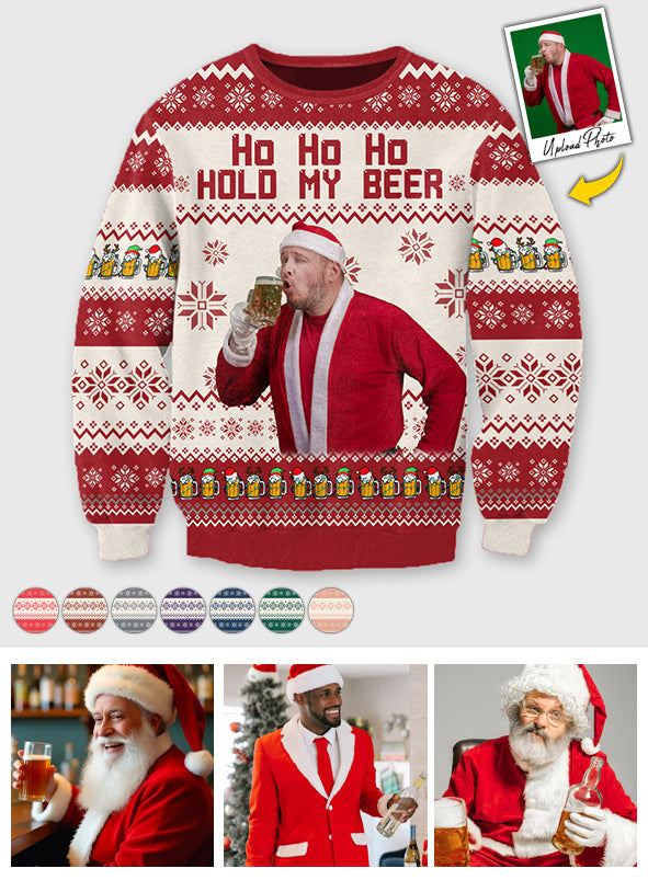 Ho ho, heilige Scheiße, ich bin betrunken – personalisierter Bier-Hasspullover