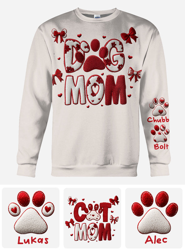 Geschenkidee für Hunde-/Katzenmama zum Valentinstag – personalisiertes T-Shirt mit Katzenmotiv