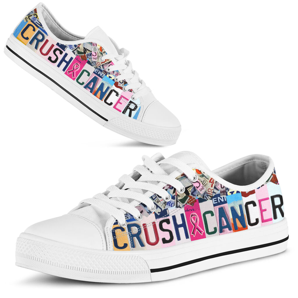 Crush Cancer Brustkrebs-Aufklärungsschuhe (niedrig geschnitten) 0622