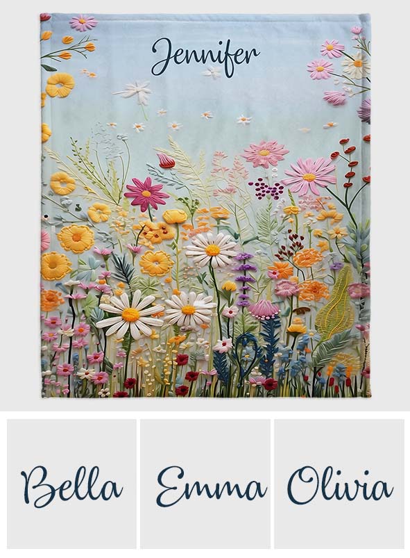 Blumengarten – Personalisierte Gartendecke