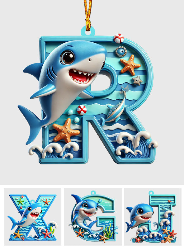 Cute Baby Shark - Personalized Kid Ornament