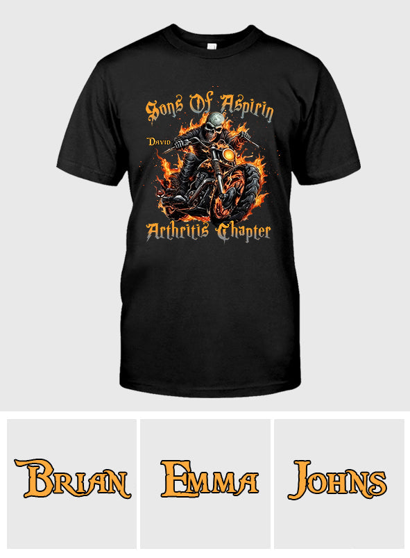 Sons Of Aspirin – Personalisiertes Biker-T-Shirt und Hoodie