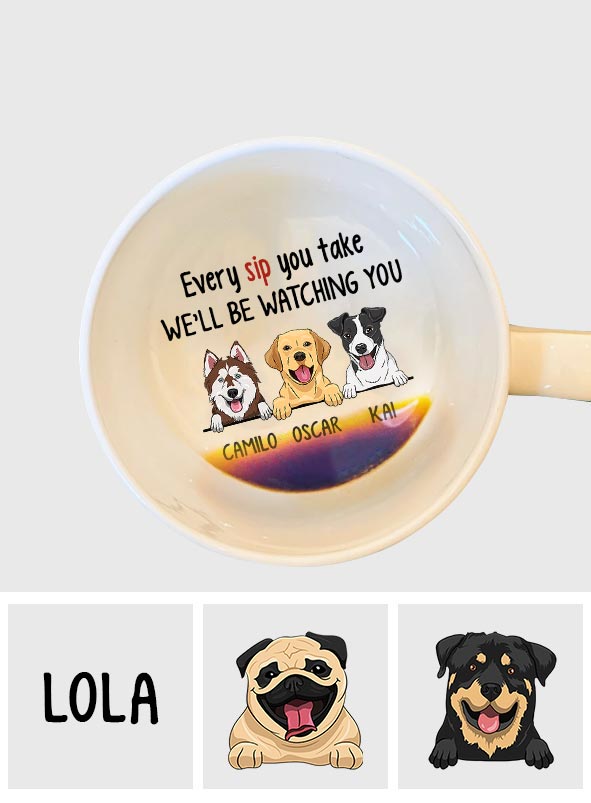 Jeder Snack, den du zubereitest – personalisierte Tasse mit versteckter Hundebotschaft