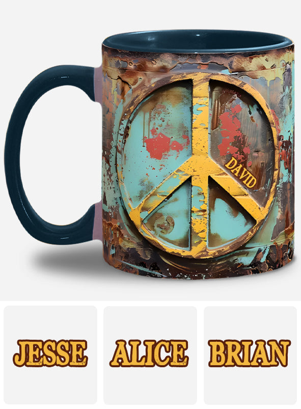 Hippie Soul – Personalisierte Tasse mit Hippie-Akzent