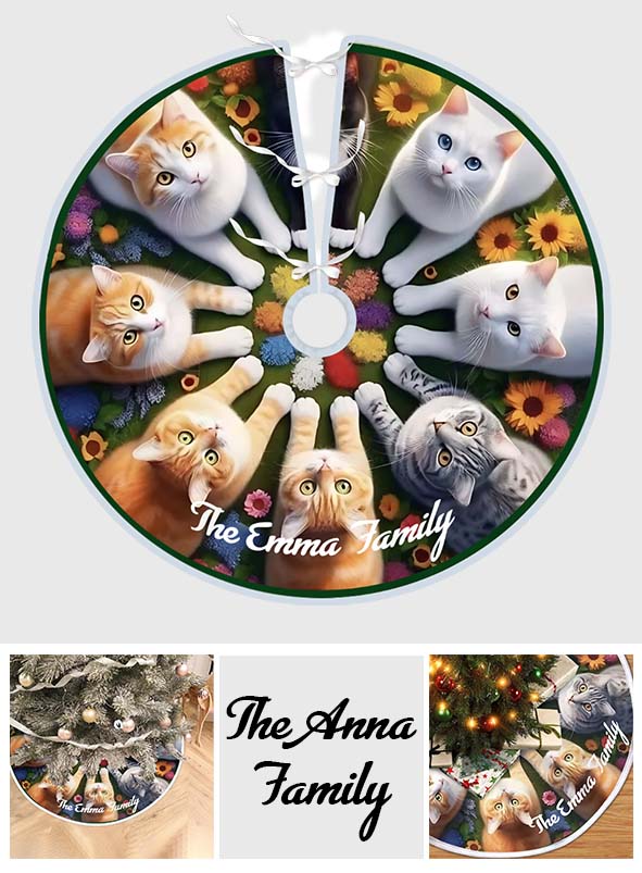 Frohe Weihnachten – Personalisierte Katzenbaumdecke