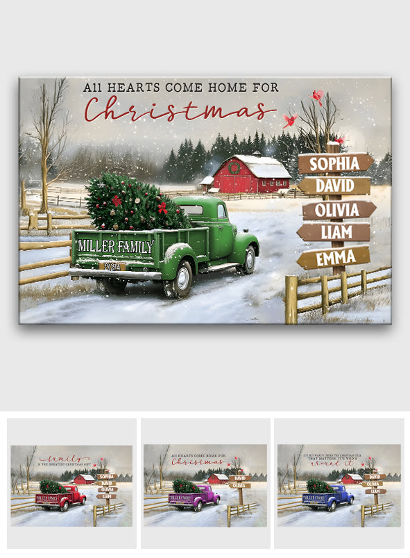Es ist die schönste Zeit des Jahres – personalisierte Familienleinwand und Poster