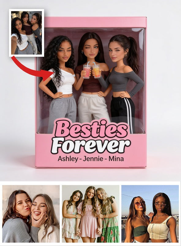 Personalisierte Foto Latina Beste Freunde Acrylplakette Geschenk für Beste Freunde