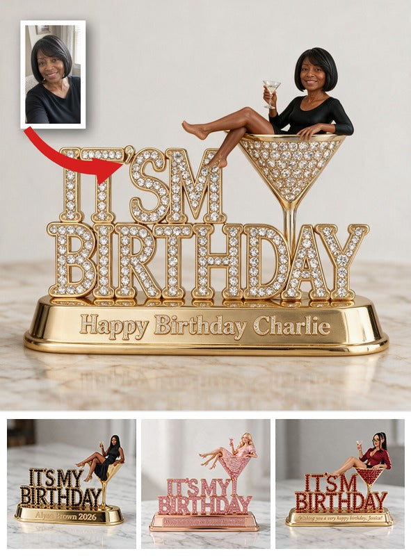 Personalized 50th Birthday Middle-Aged Black Woman Acrylic Plaque