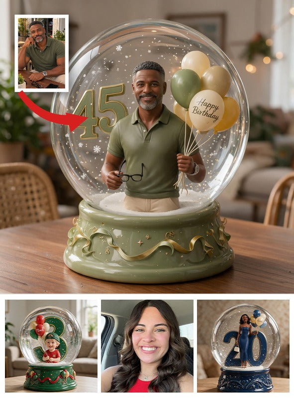 Personalized 45th Birthday Middle-Aged Black Man Acrylic Plaque Keepsake Gift