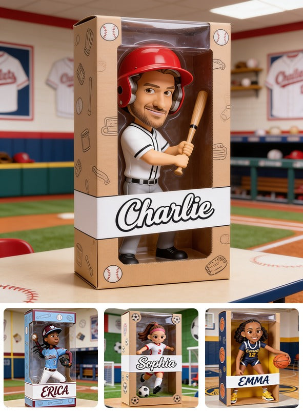 Personalized Man Baseball Player Custom Shaped Acrylic Plaque Baseball Fan Gift