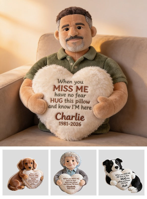 Personalized Memorial Middle-Aged Black Man Faux Fur Pillow Remembrance Gift