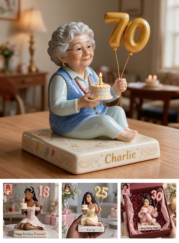 Personalized 70th Birthday Older Latina Woman 3D Plaque Keepsake Gift
