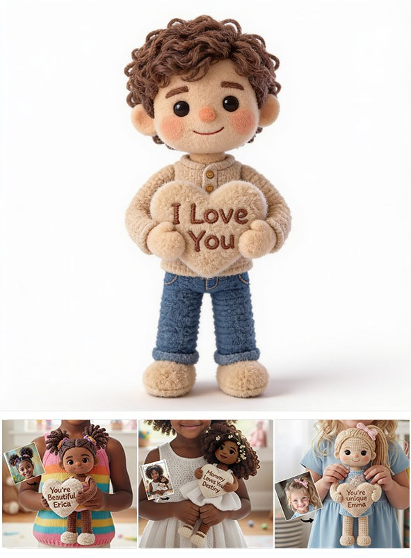 Personalized Latino Little Boy Faux Fur Pillow Gift for Son Grandson Nephew