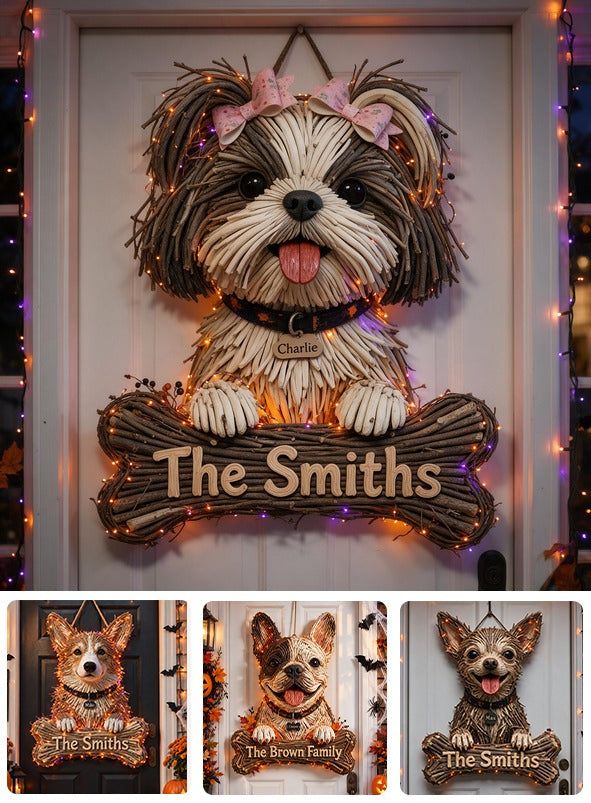 Personalized Halloween Shih Tzu LED Light Acrylic Sign Home Decor