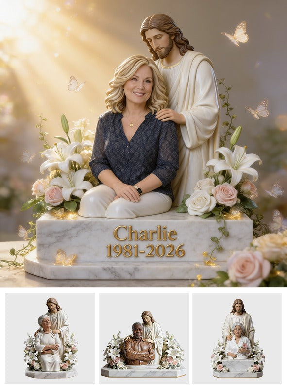 Personalized Memorial Middle-Aged Woman Custom Shaped Acrylic Plaque