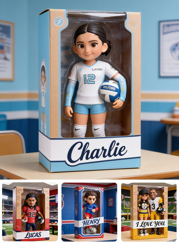 Personalized Latina Female Youth Volleyball Player Shaped Acrylic Plaque Sport Gift