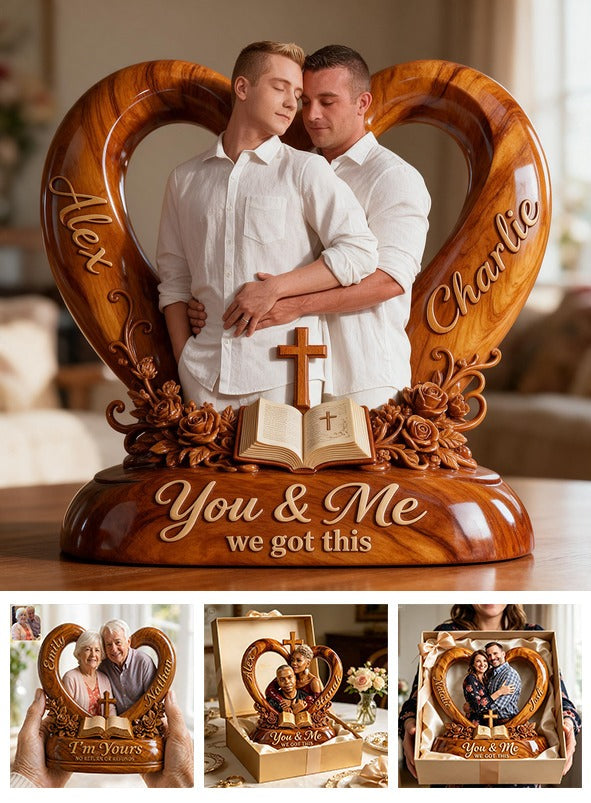 Personalized Custom Photo Gay Couple Acrylic Plaque LGBT Keepsake Decor