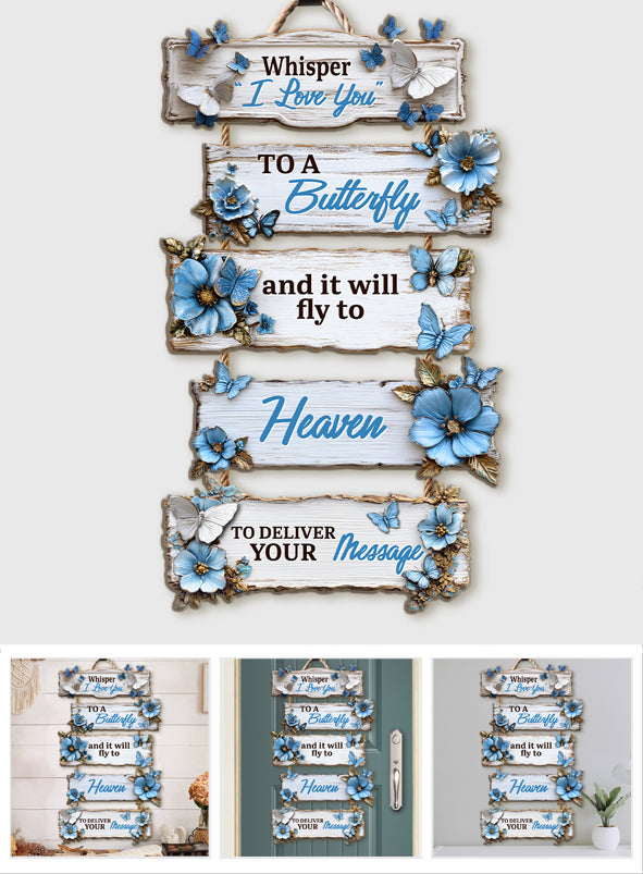 Ich liebe dich – Gedenkschild aus Palettenholz