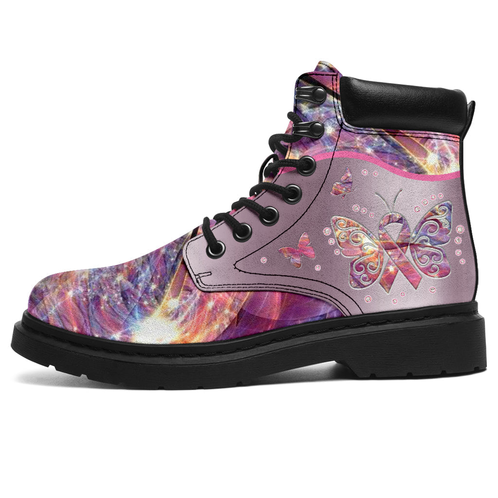 Brustkrebsbewusstsein Brustkrebsbewusstsein Ganzjahresstiefel 0622