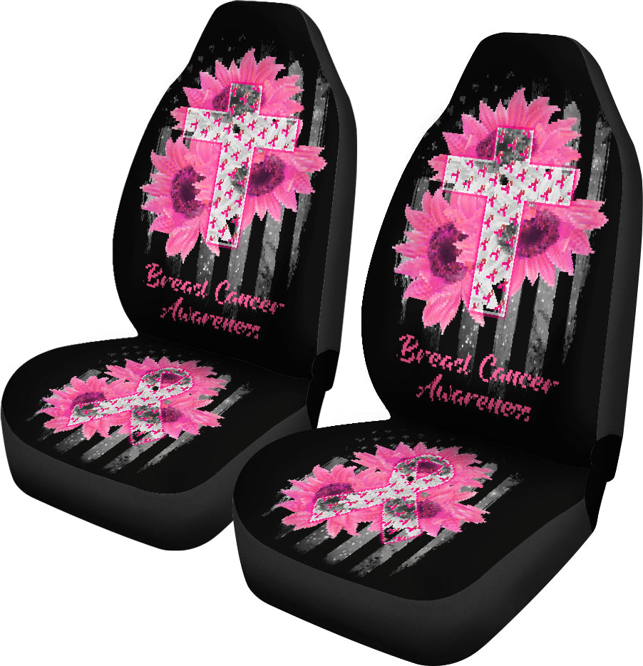 Faith Hope Love Breast Cancer Awareness Seat Covers 0622