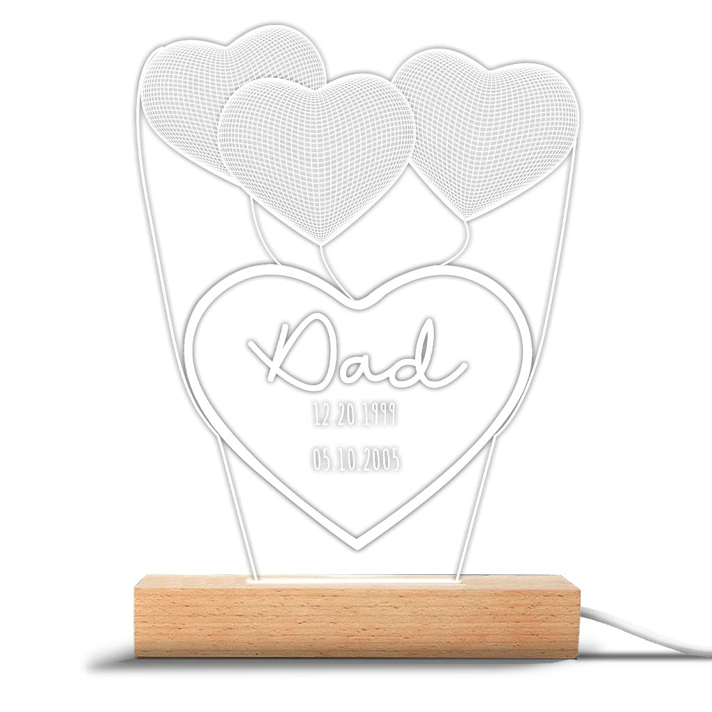 Ich liebe dich, Mama – Geschenk für Mama, Oma, Opa, Ehemann, Ehefrau, Papa – Personalisierte, geformte Leuchtplatte