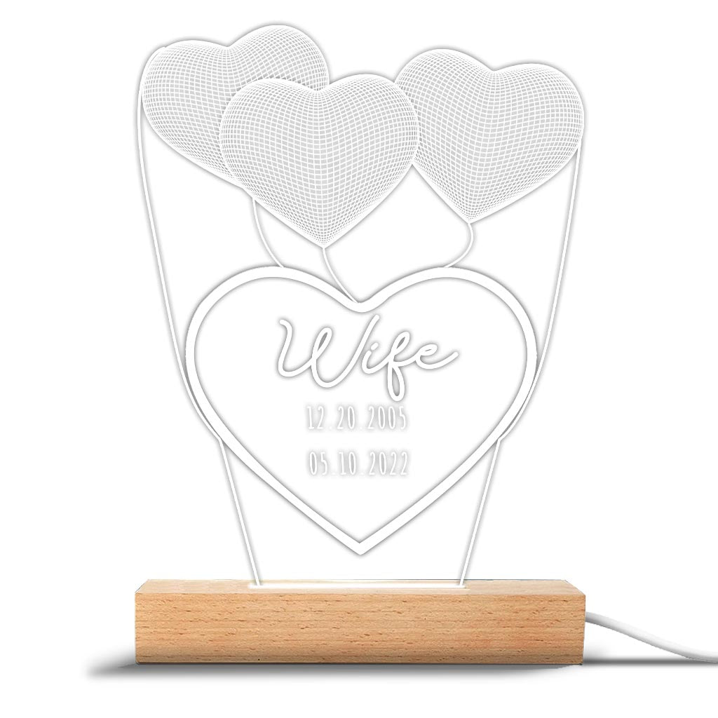 Ich liebe dich, Mama – Geschenk für Mama, Oma, Opa, Ehemann, Ehefrau, Papa – Personalisierte, geformte Leuchtplatte