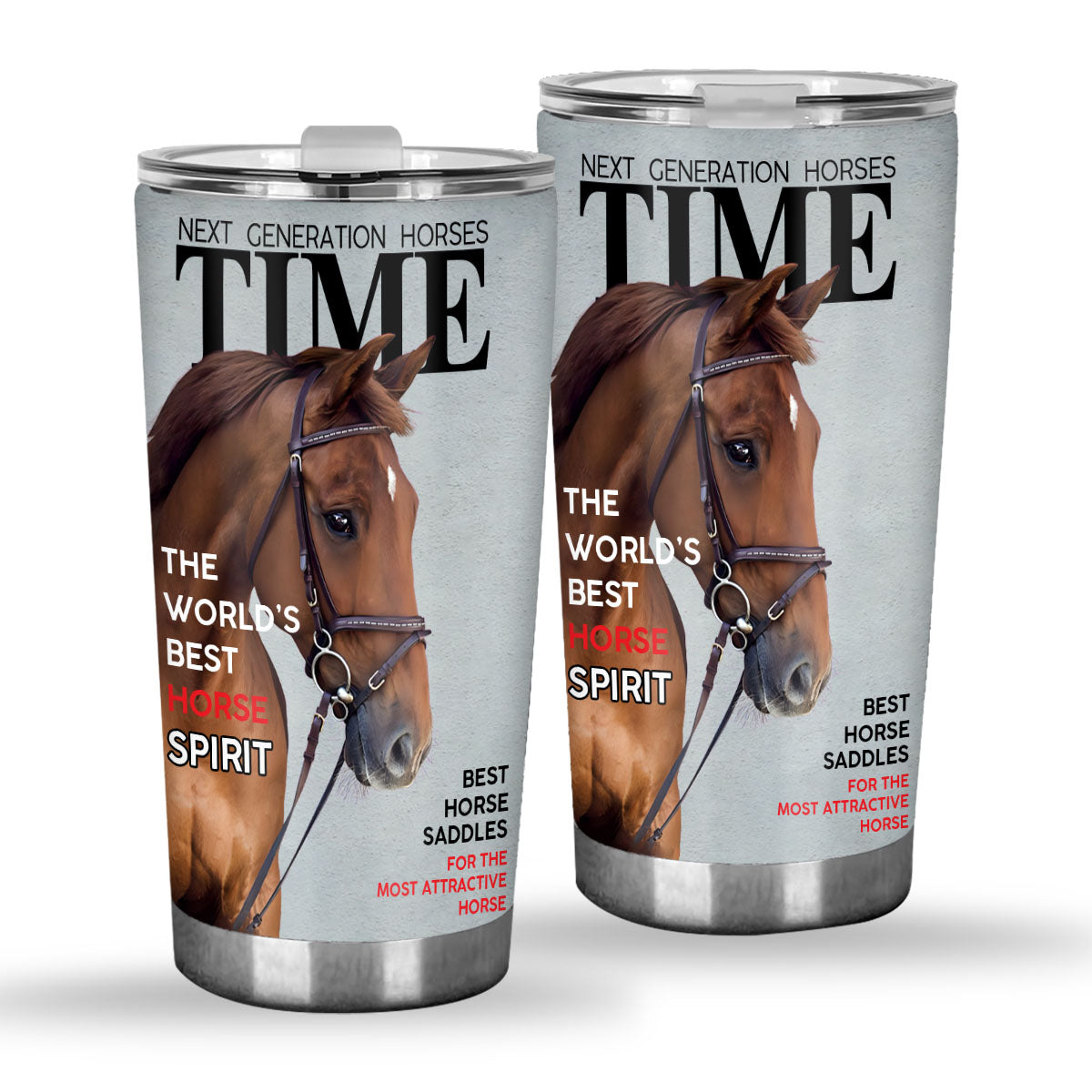 Magazincover - Personalisierter Pferde-Trinkbecher