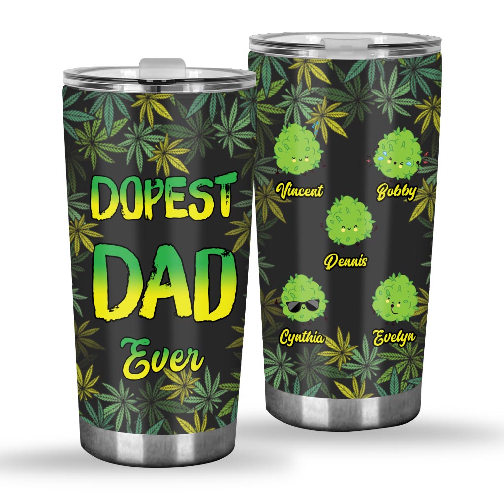 Der coolste Papa aller Zeiten – personalisierter Weed-Becher