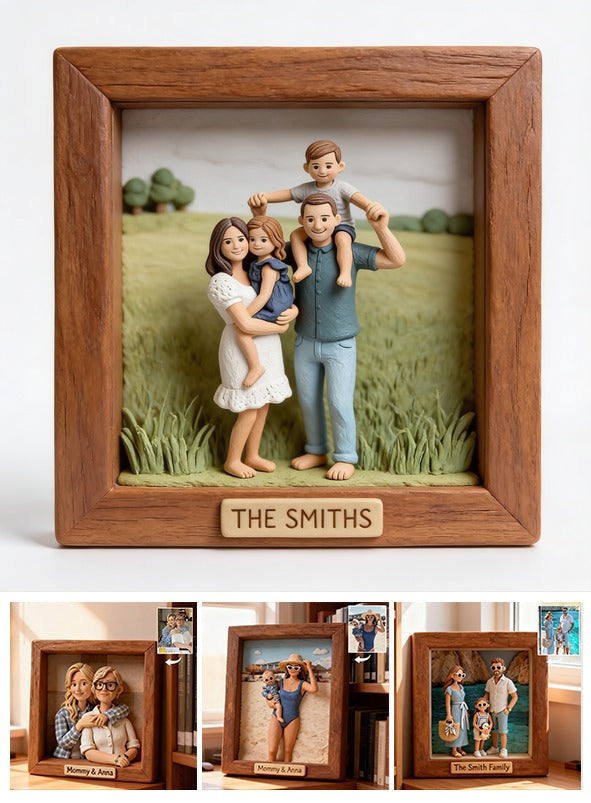 Personalized Custom Photo Family Of Four Custom Shaped Acrylic Plaque Keepsake Gift