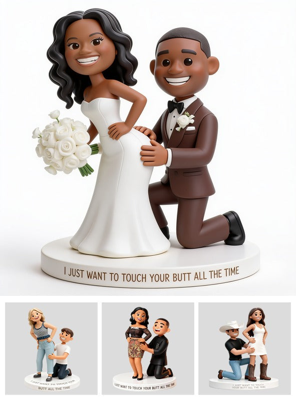 Personalized Custom Photo Wedding Black Couple Custom Shaped Acrylic Plaque Funny Couple Gift