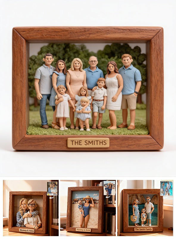 Personalized Custom Photo Big Family Custom Shaped Acrylic Plaque Keepsake Gift