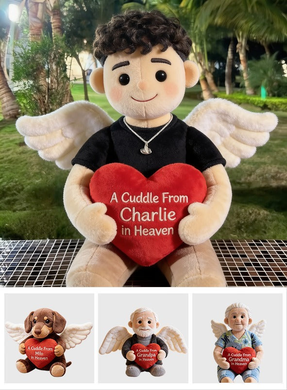 Personalized Memorial Latino Man Shaped Pillow Sympathy Remembrance Gift