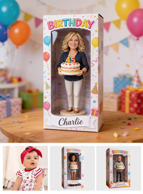 Personalized 45th Birthday Middle-Aged Woman Acrylic Display Box Gift