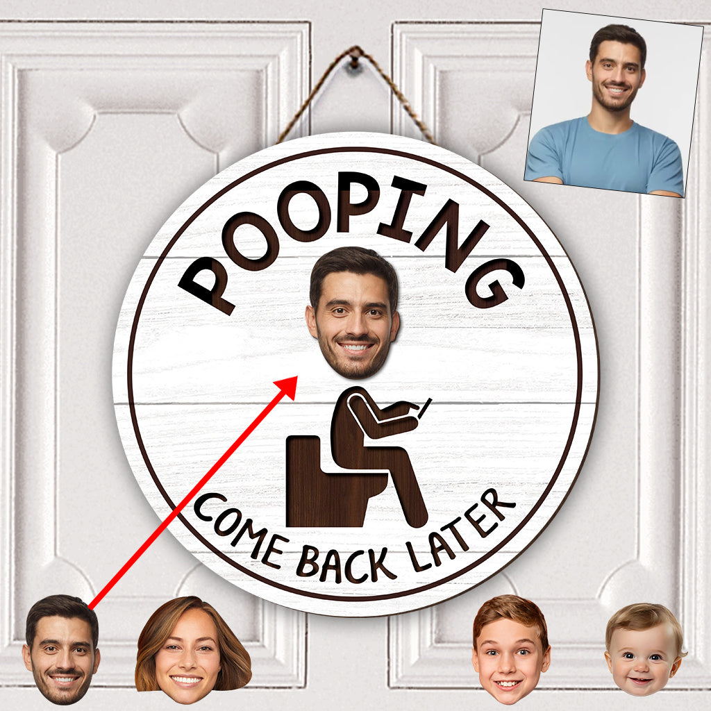 Lustiges Badezimmerschild – Personalisiertes, austauschbares Holzschild für Paare