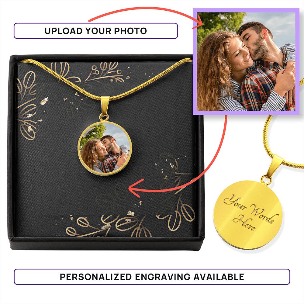 Personalized Nightmare Round Pendant Necklace-jak6497